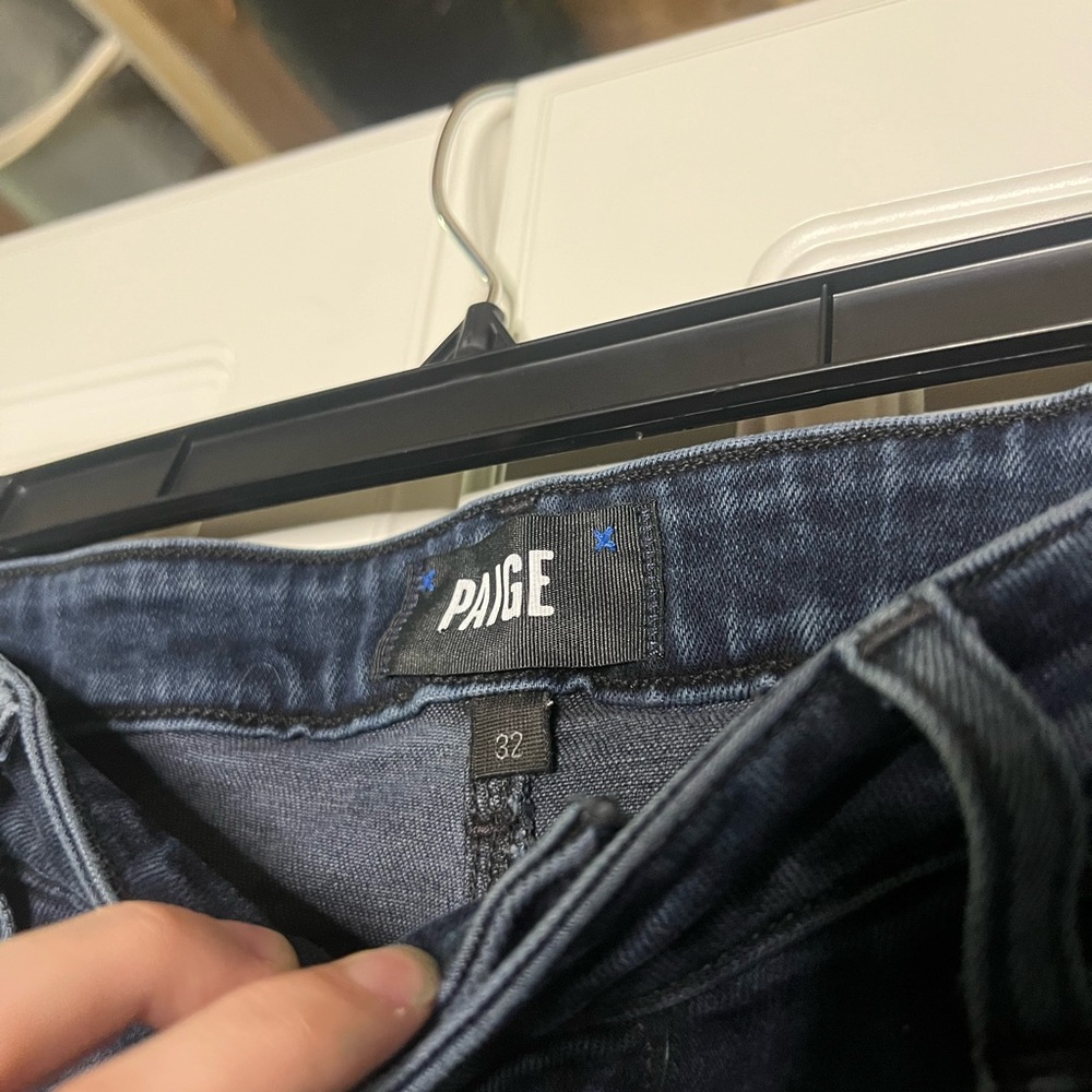 Paige Claudine High Rise Ankle Flare Jean In Fide… - image 5